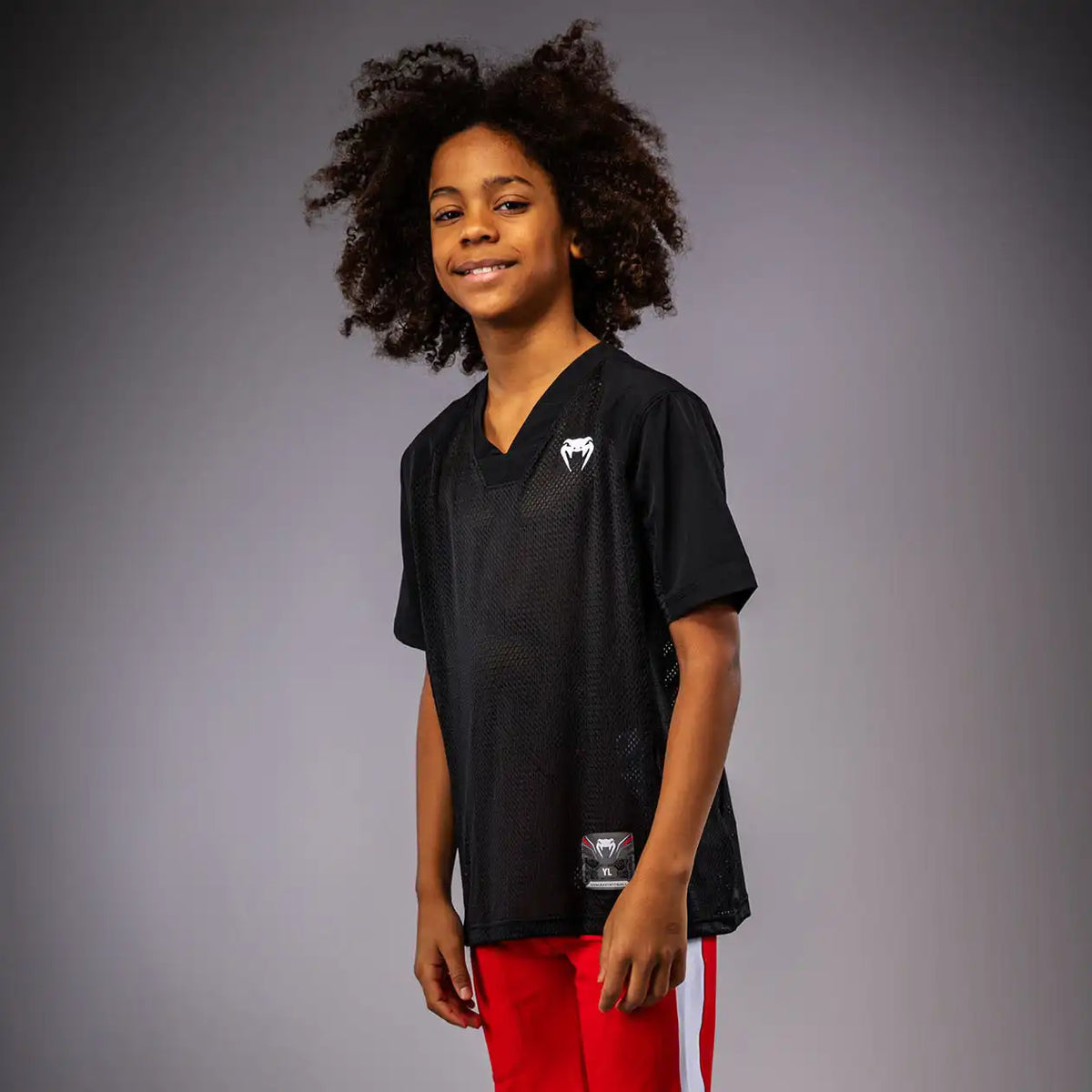 Venum Elite Kids Personalized Football Short Sleeve Jersey - Black