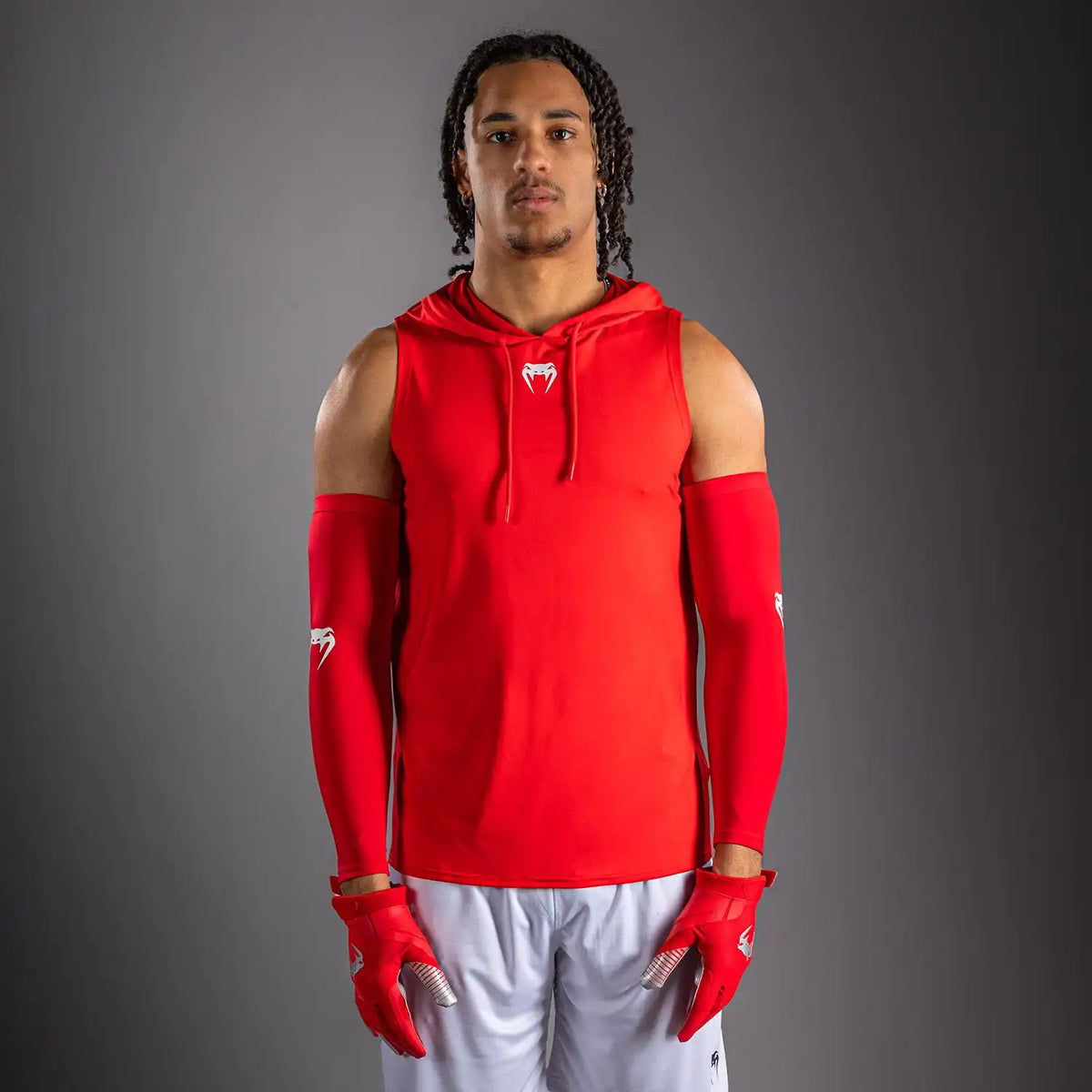 Venum Elite Sleeveless Dry-Tech Hoodie - Red