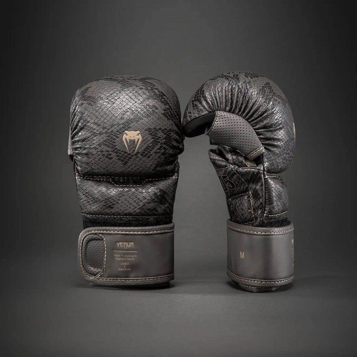Venum Impact Evo Scales MMA Sparring Gloves - Dark Grey
