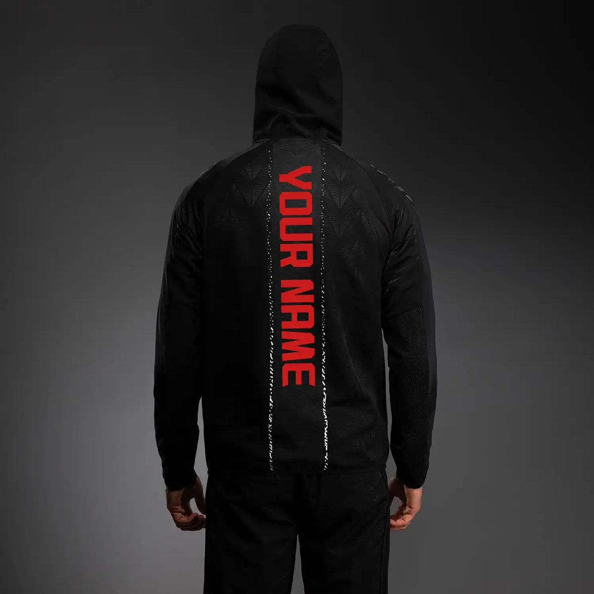 Men’s UFC Zenith by Venum Black Authentic Fight Night Walkout Hoodie Personalized
