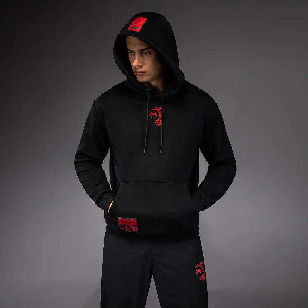 Venum x Mike Tyson Tiger Hoodie - Deep Black/Intense Red