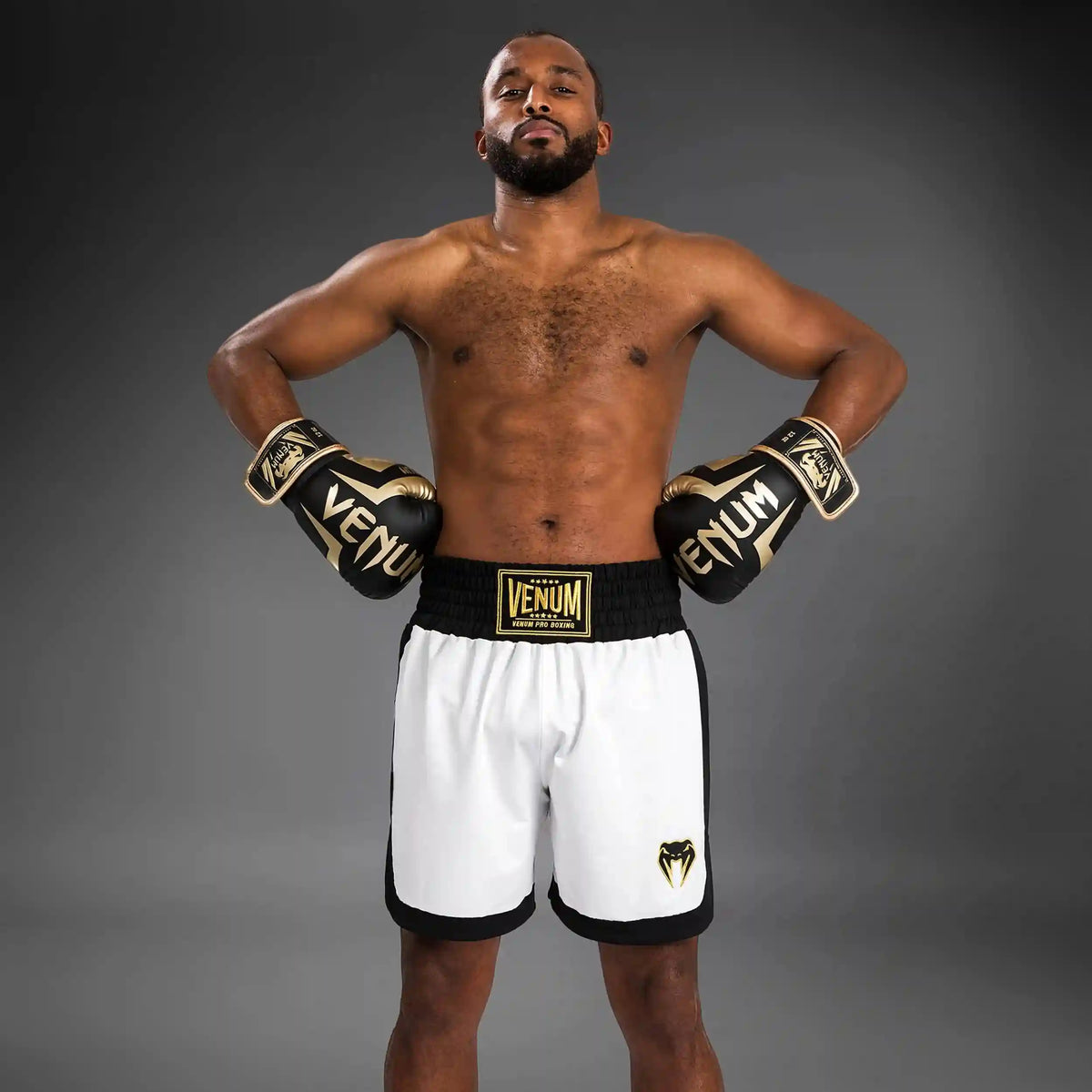 Venum Classic Boxing Shorts - White/Black