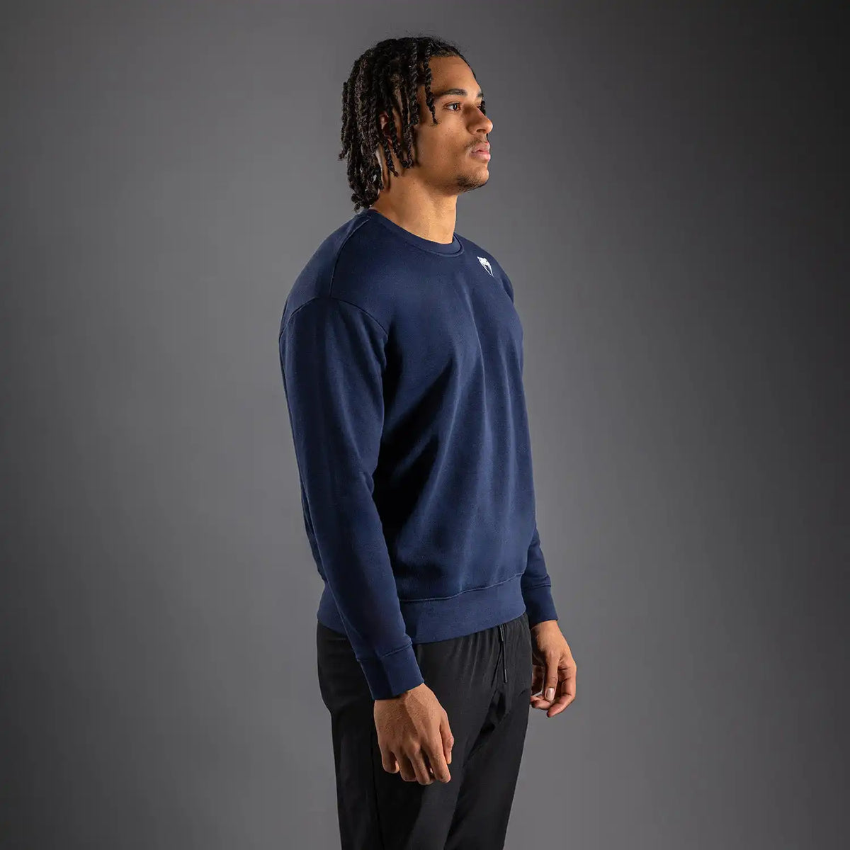 Venum Lineup Personalized Fleece Crew Navy - Blue/White