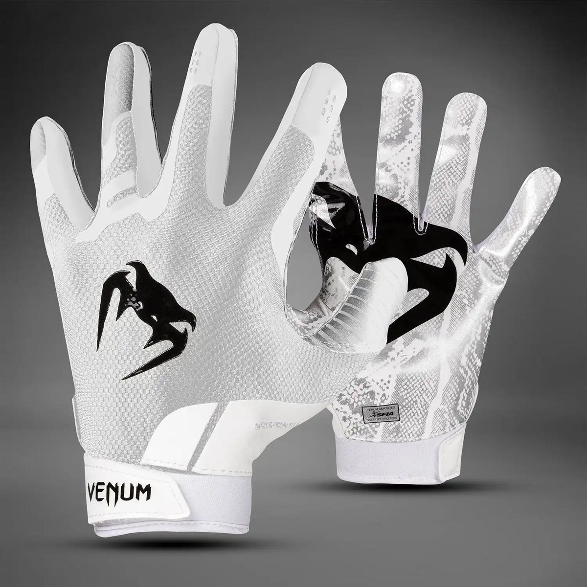 Venum Elite Football Gloves - White/Black