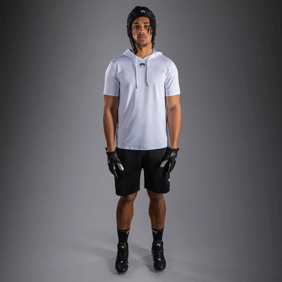 Venum Elite Short Sleeve Dry-Tech Hoodie - White