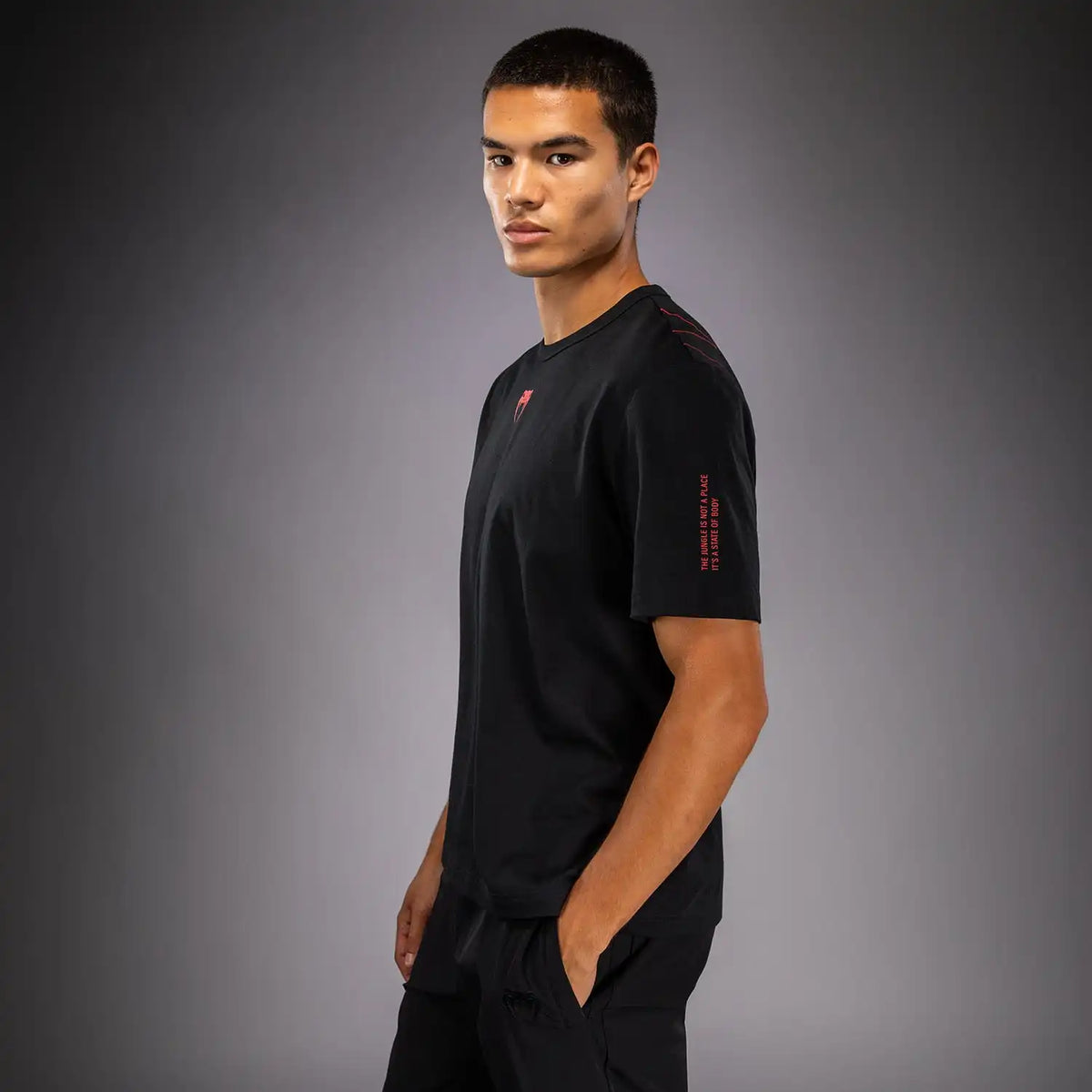 Venum Amazonia Reborn T-Shirt - Black/Red