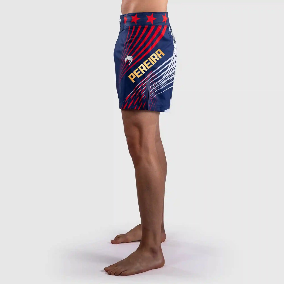 Men's UFC Freedom 250 by Venum Blue Authentic Fight Night Short Fit Fight Short-PEREIRA