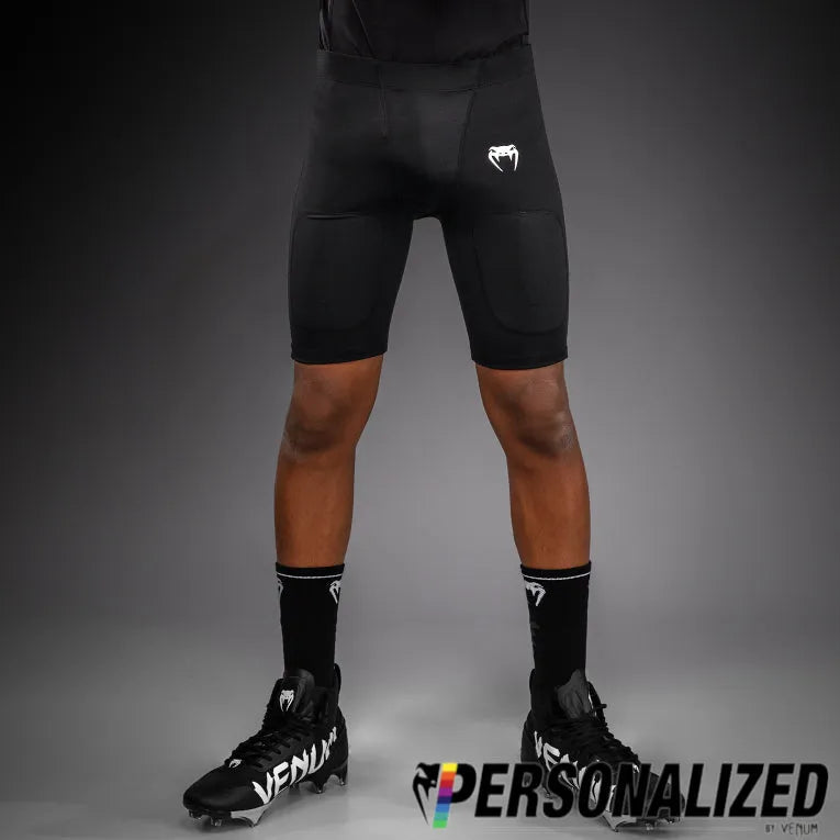 Venum Elite Kids Personalized Football Compression Shorts - Black