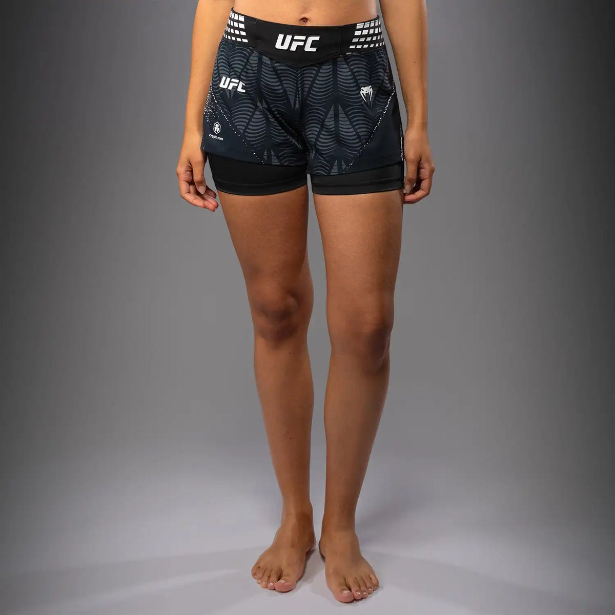 Women's UFC Zenith by Venum Black Authentic Short Fit Fight Short Personalized