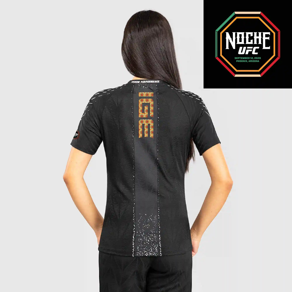 Women's UFC Zenith by Venum Black Authentic Noche UFC Fight Night Walkout Jersey - Dan Ige