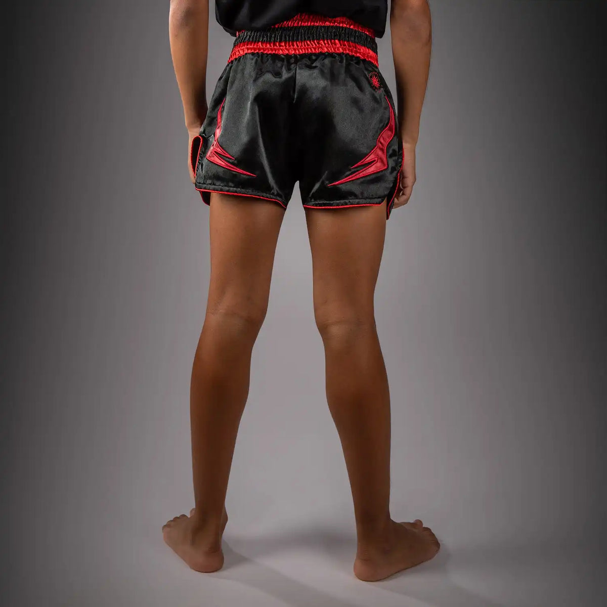Venum Attack Kids Muay Thai Shorts - Black/Red
