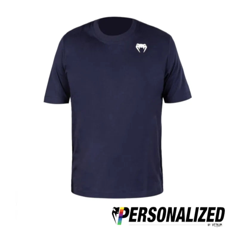 Venum Lineup Personalized Short Sleeve T-Shirt Navy Blue/White