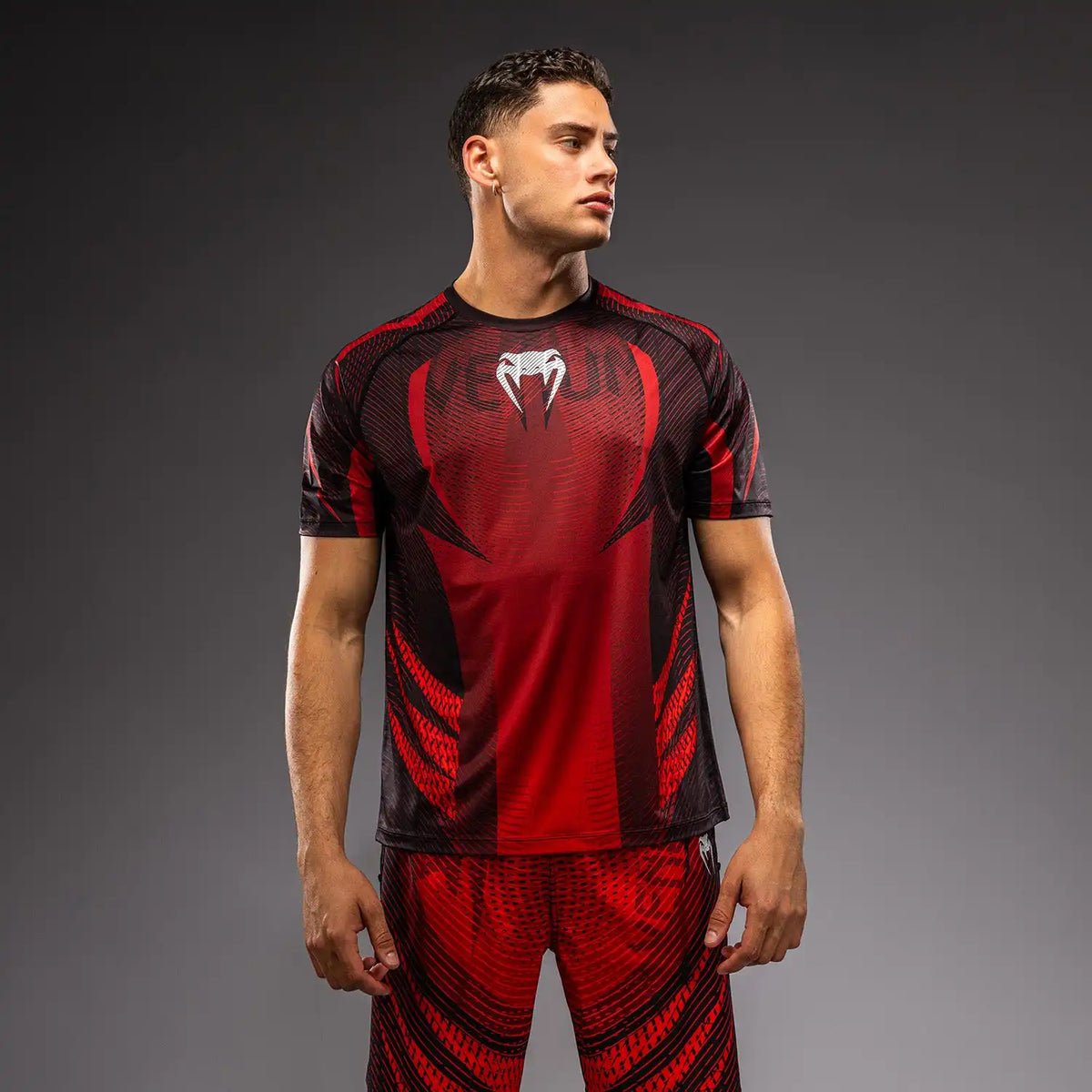 Venum Galactic 3.0 Dry Tech T-Shirt - Red/Silver