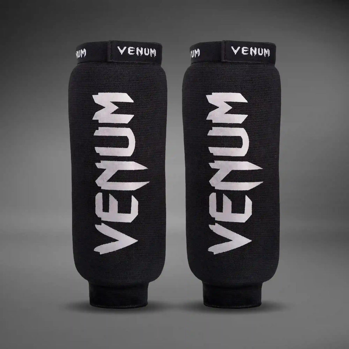 Venum Kontact Shin Guards Without Foot - Black