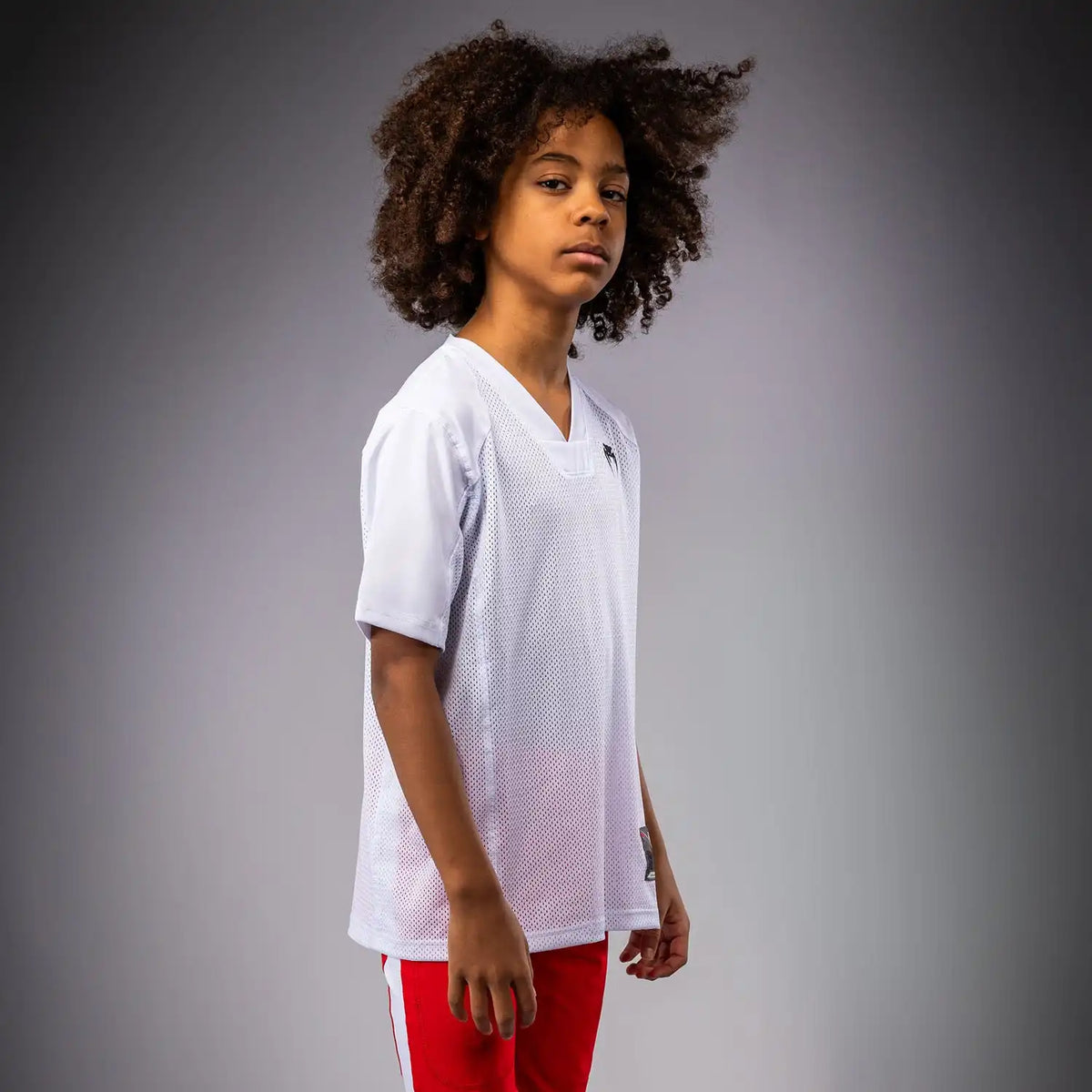 Venum Elite Kids Personalized Football Short Sleeve Jersey - White
