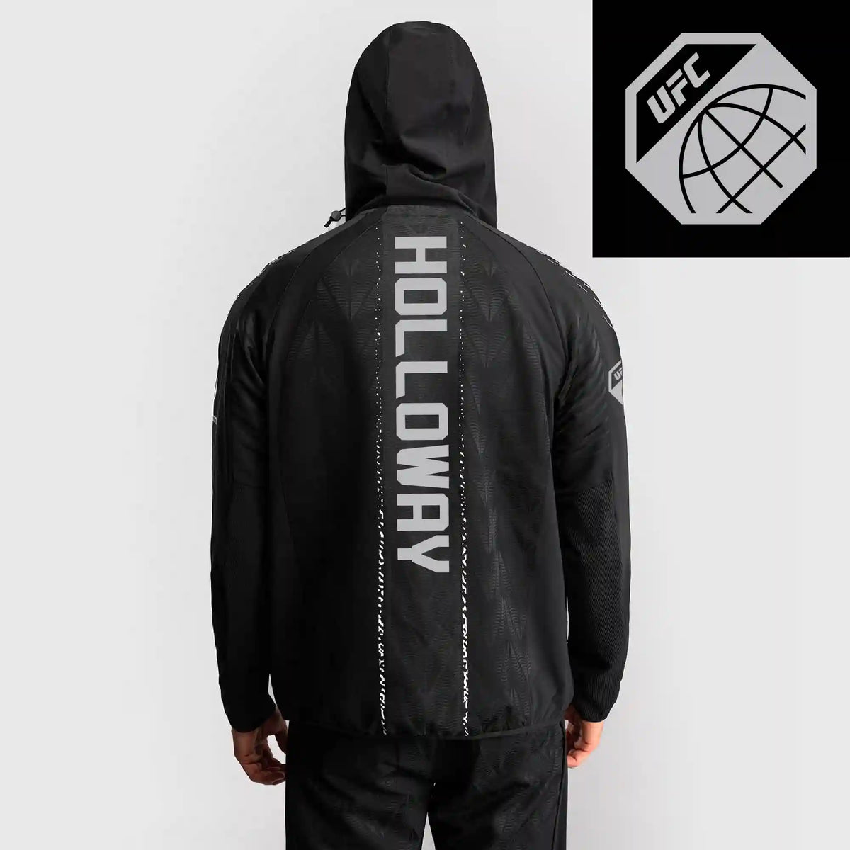 Men's UFC Zenith by Venum Black Authentic Fight Night Walkout Hoodie - Holloway