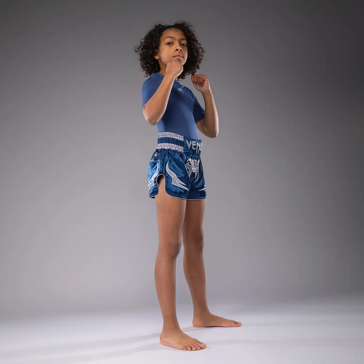 Venum Inferno Kids Muay Thai Shorts - Blue
