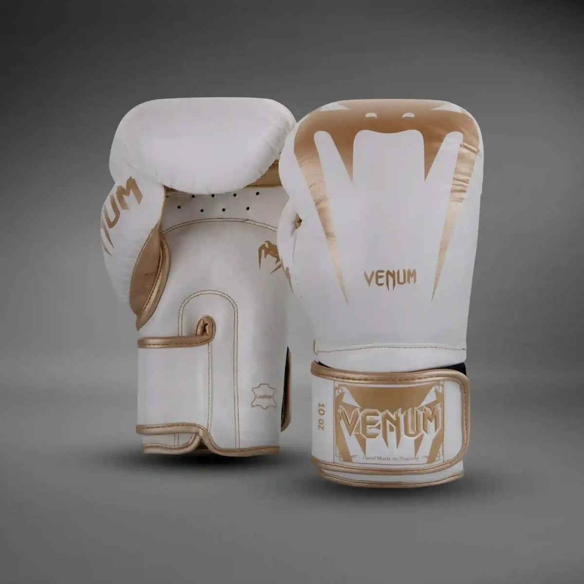 Venum Giant 3.0 Boxing Gloves - Nappa Leather - White/Gold