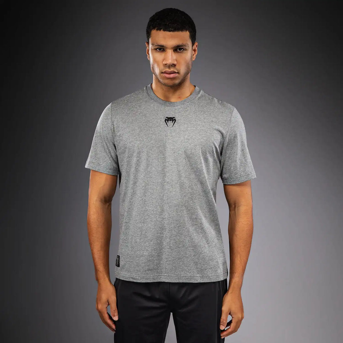 Venum Fight Icon Cotton T-Shirt - Light Heather Grey