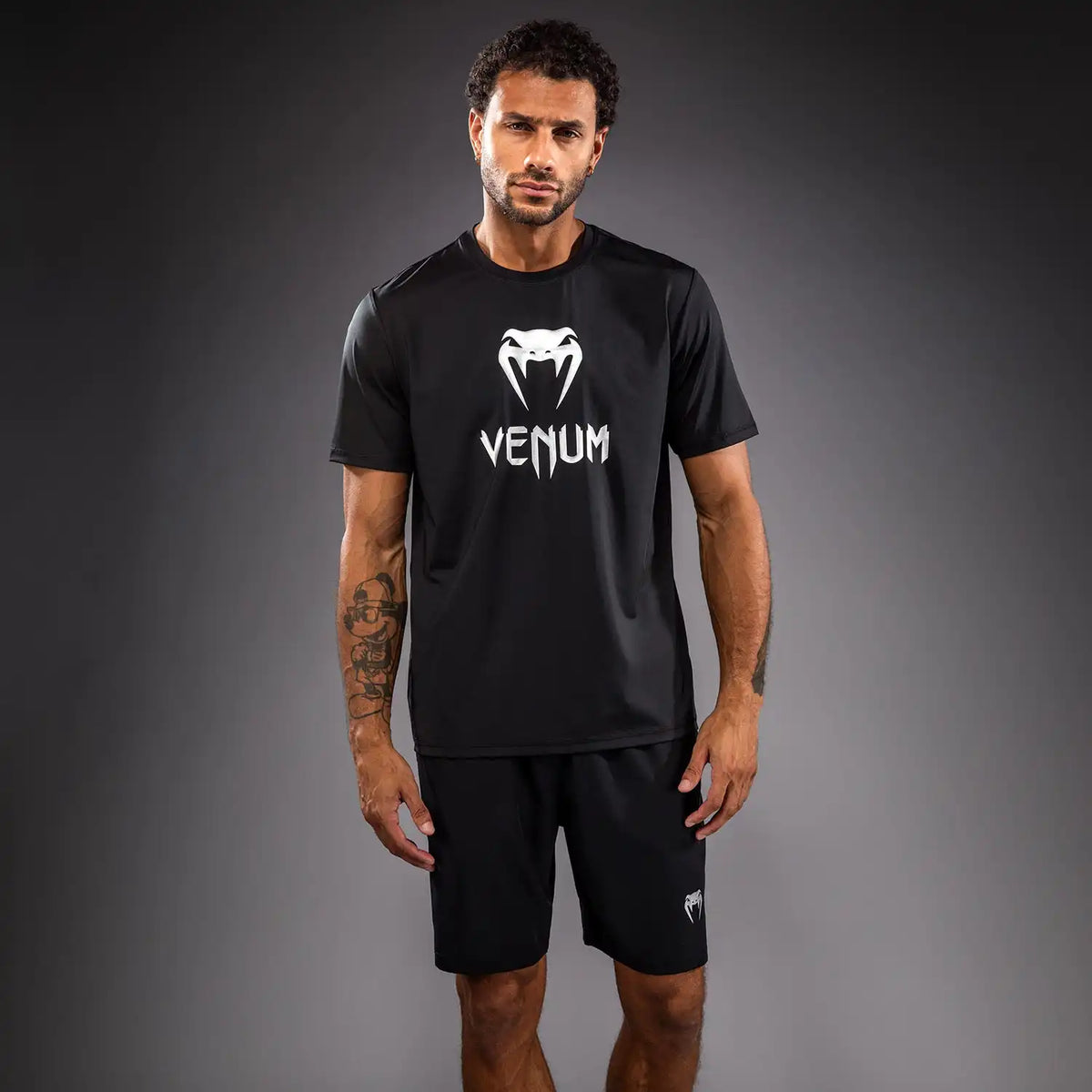 Venum Classic Dry Tech T-Shirt - Black/Silver