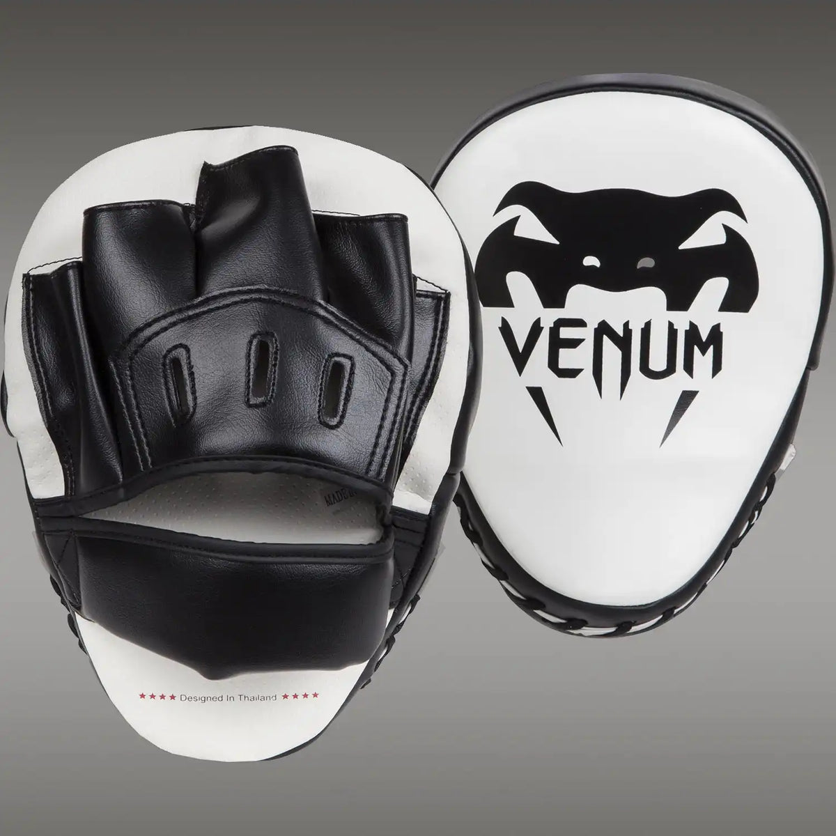 Venum Light Focus Mitts - White/Black (Pair)