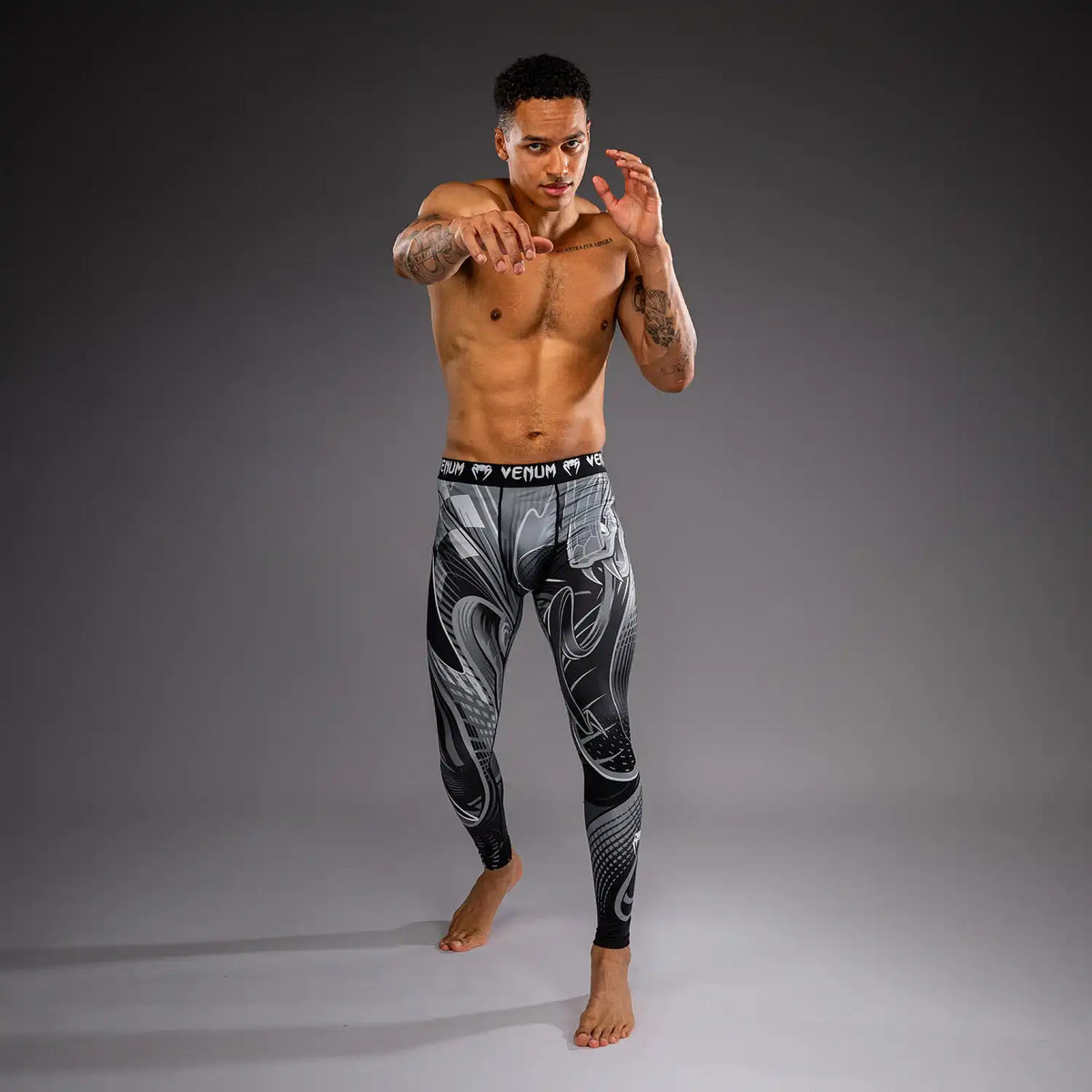 Venum Crimson Viper 2.0 Spats - Black/Grey