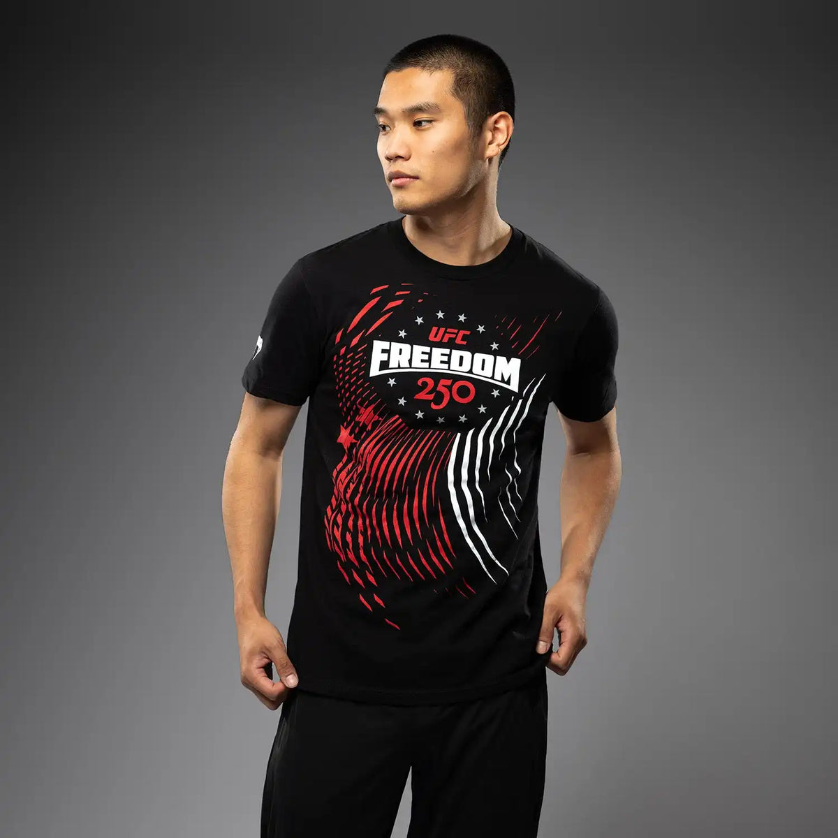 UFC Freedom 250 Official Weigh-In Tshirt - Black/White