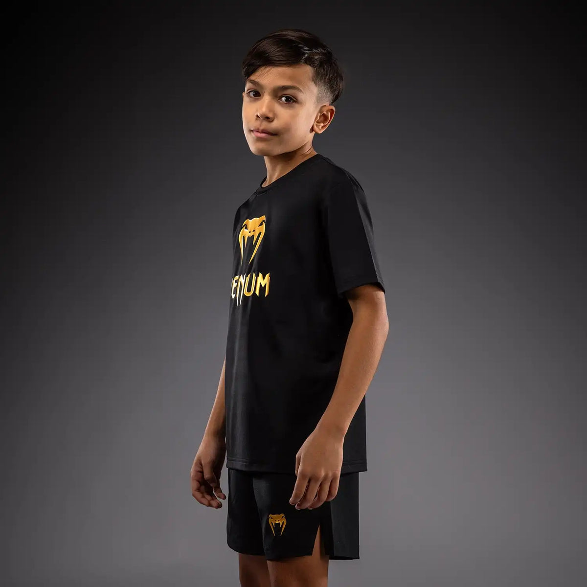 Venum Classic Dry Tech T-Shirt for Kids - Black/Gold