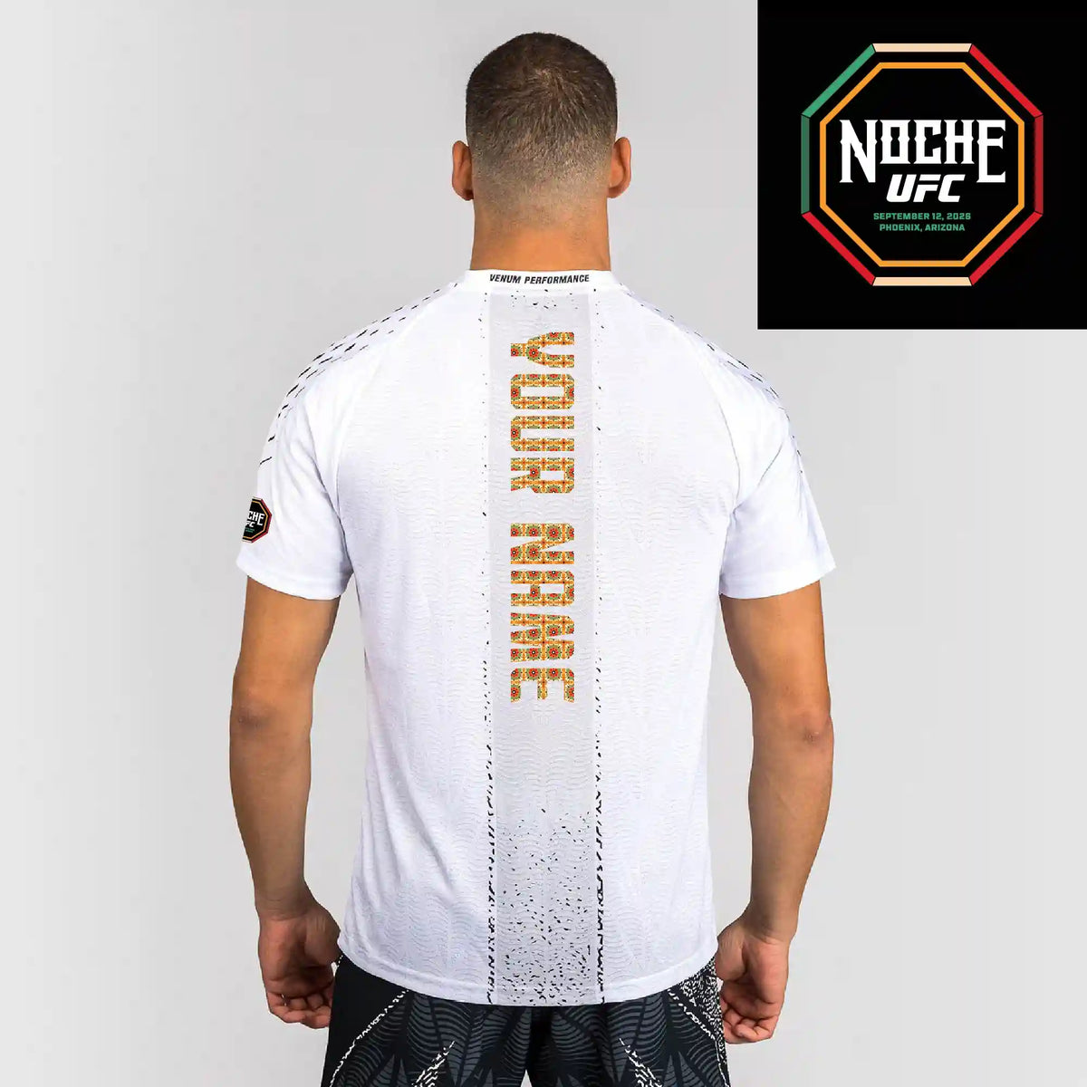 Men's UFC Zenith by Venum White Authentic Noche UFC Fight Night Walkout Jersey - Personalized