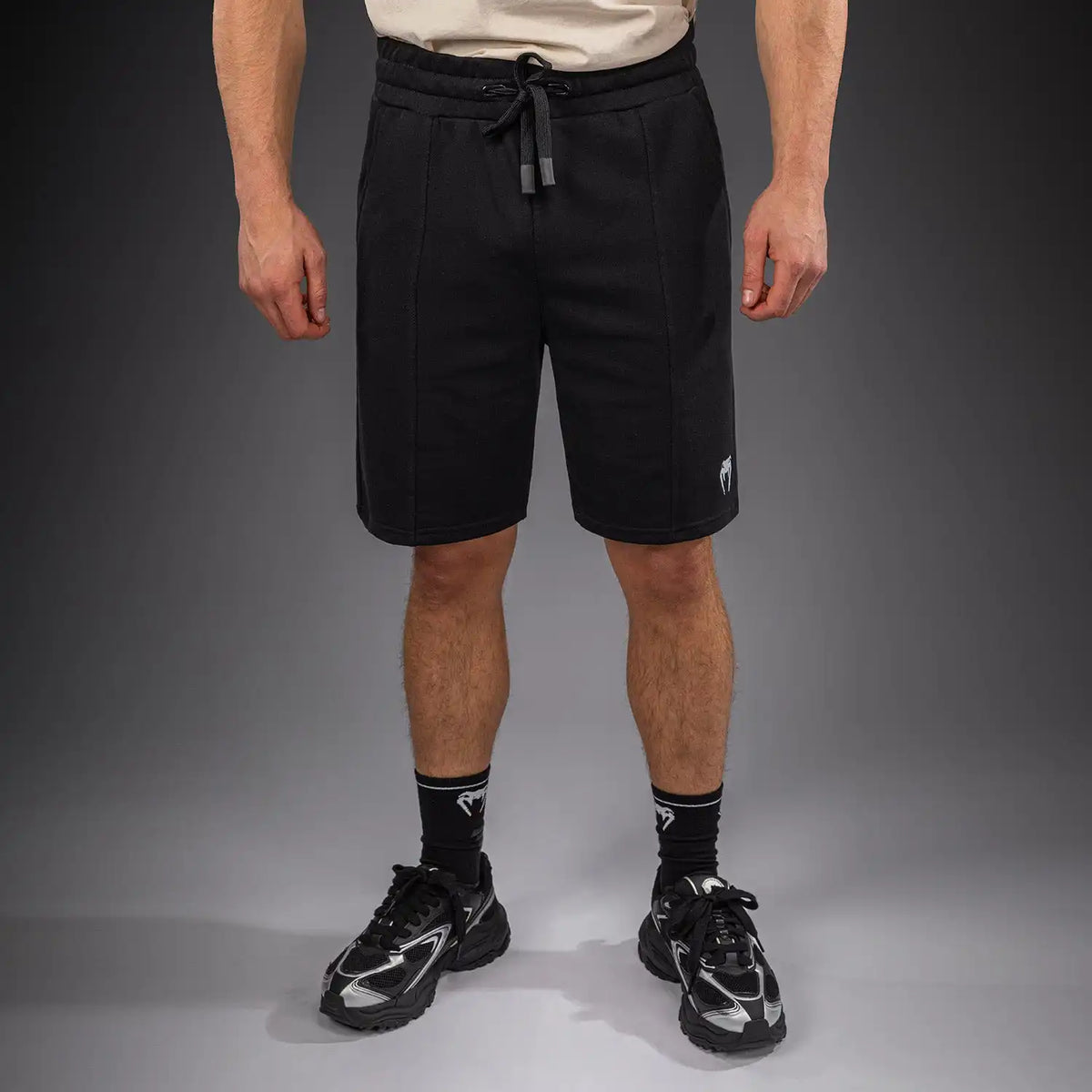 Venum Classic Fleece Cotton Shorts - Black