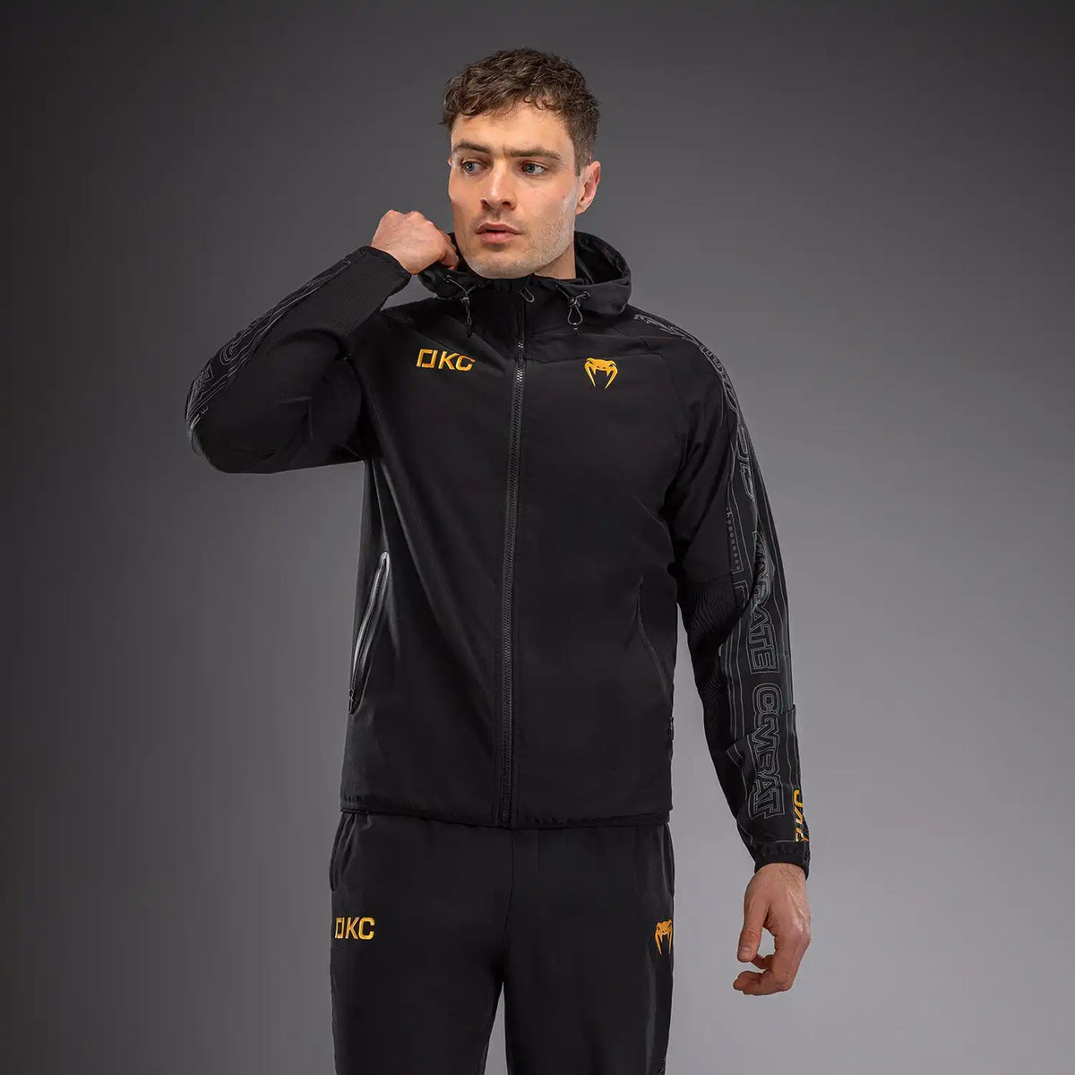 Karate Combat by Venum Track Jacket - Black/Grey