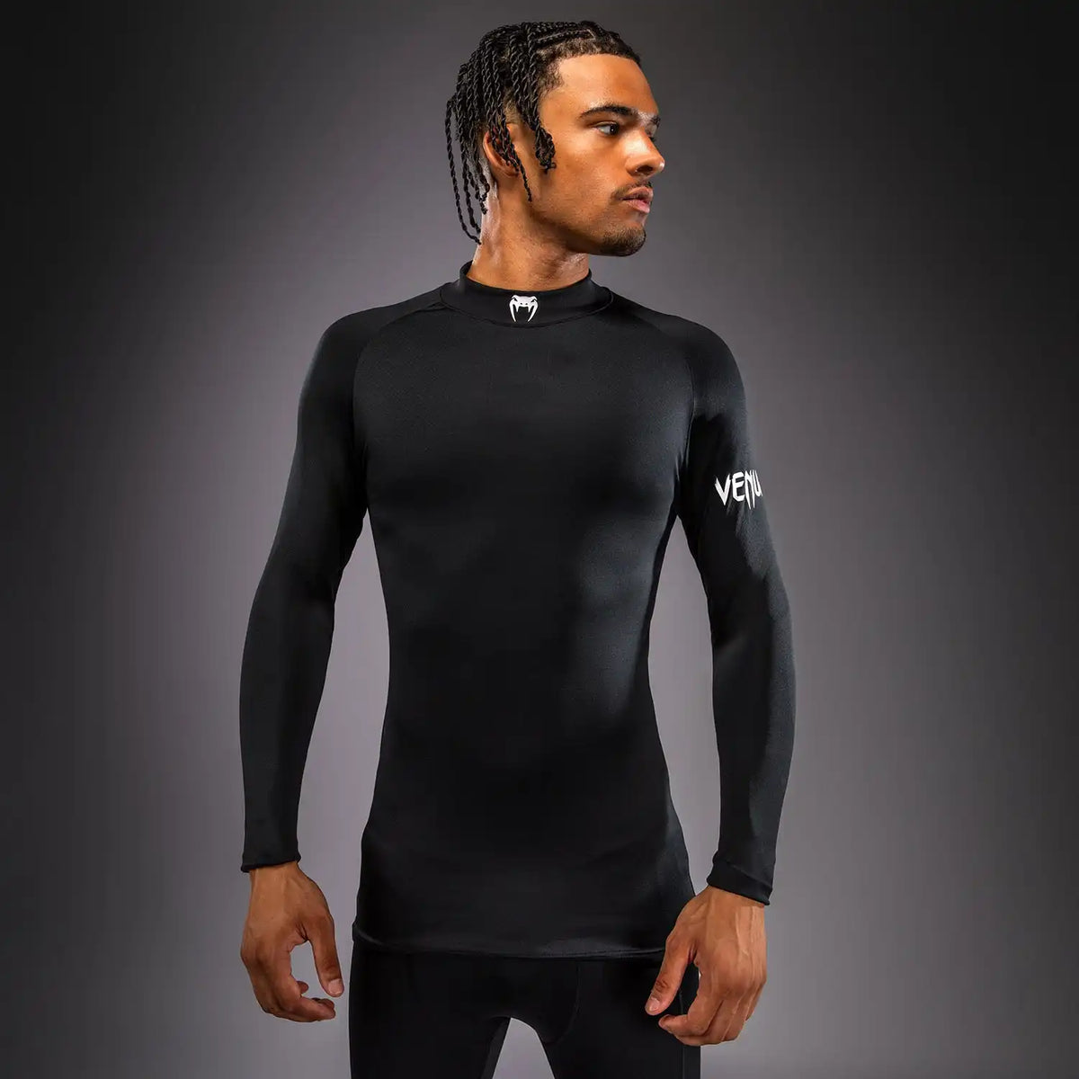 Venum MX Basics Long sleeve T-shirt - Black/White