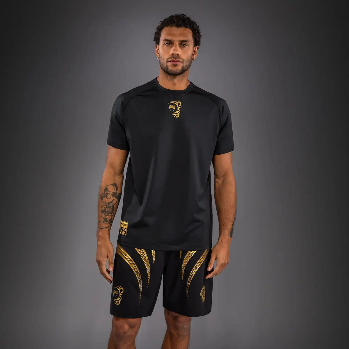 Venum x Mike Tyson Tiger Dry Tech T-Shirt - Black/Gold