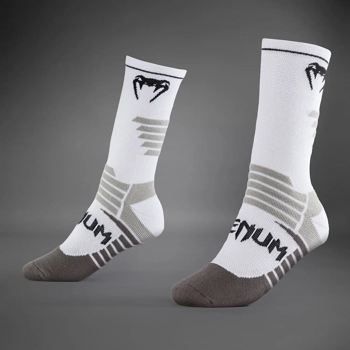 Venum Elite Performance Crew Socks - White/Black