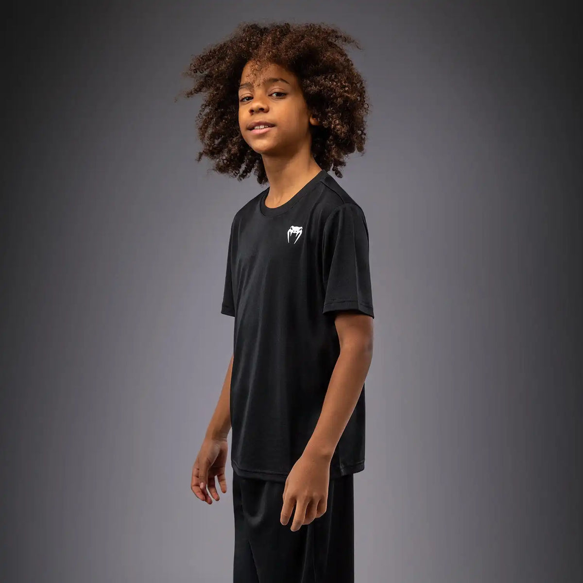 Venum Lineup Youth Performance Short Sleeve T-Shirt - Black/White