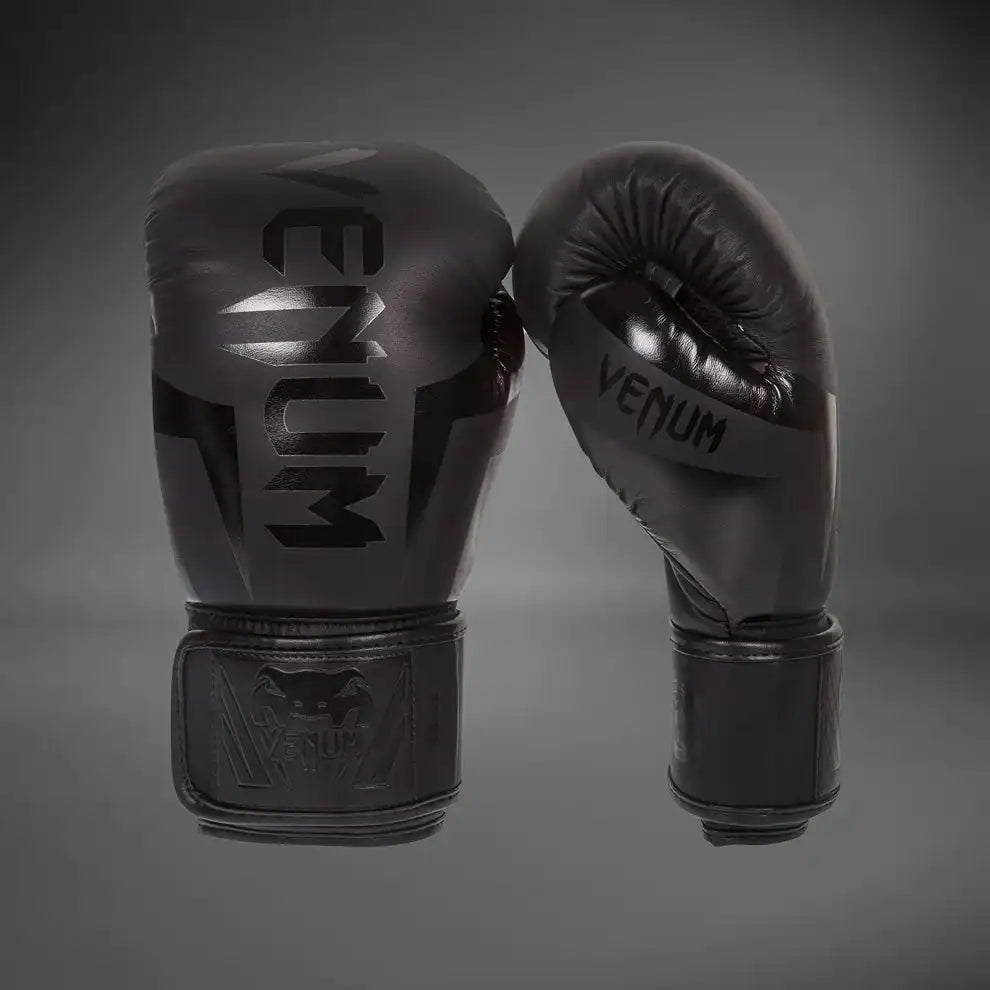 Venum Elite Boxing Gloves - Black