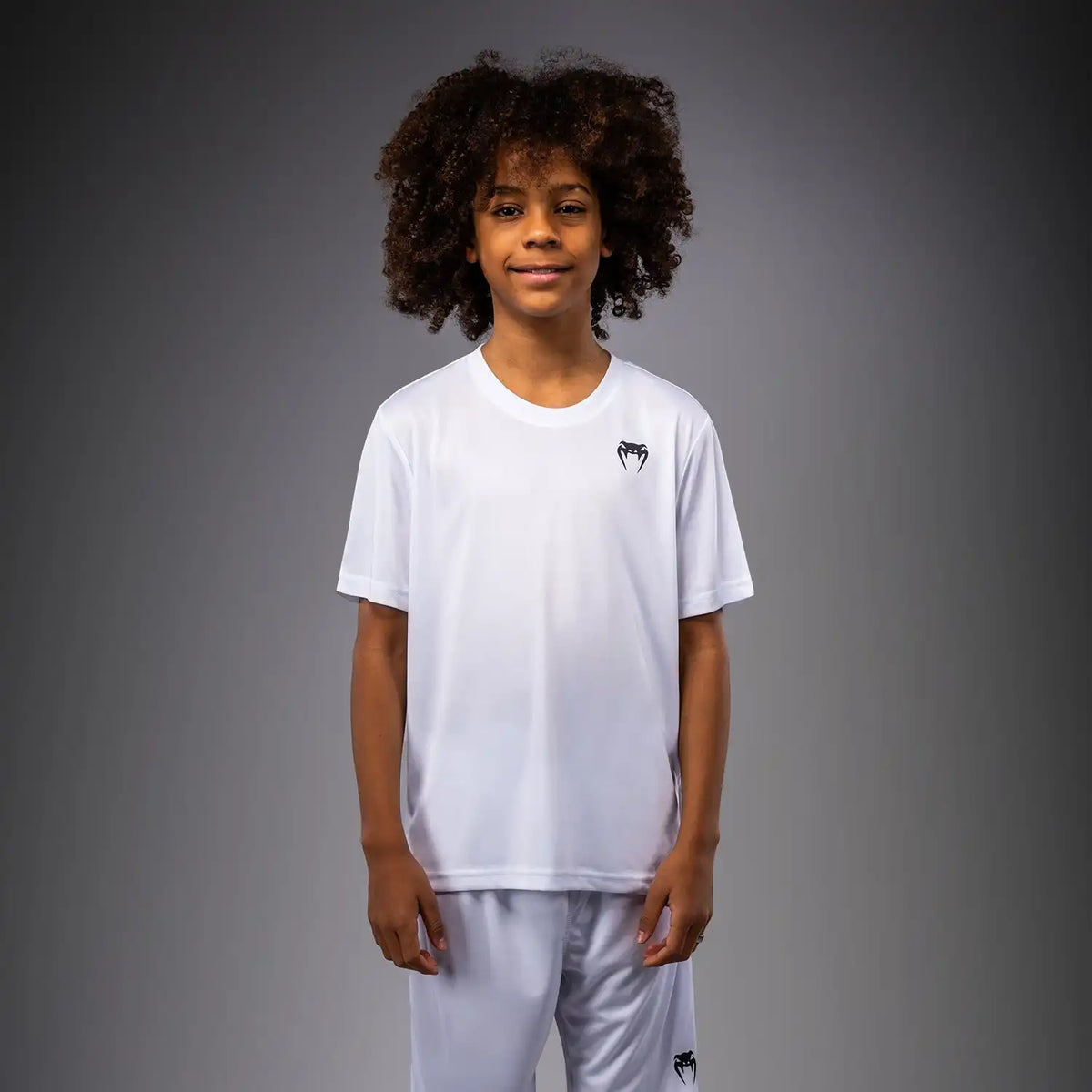 Venum Lineup Youth Performance Short Sleeve T-Shirt - White/Black