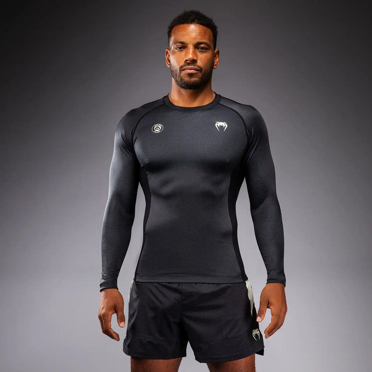 Venum x Roger Gracie Academy Long Sleeve Rashguard - Black