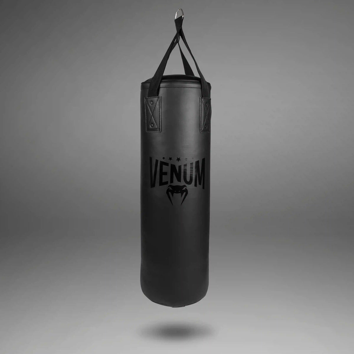Venum Origins Punching Bag - Black/Black (ceiling mount included)