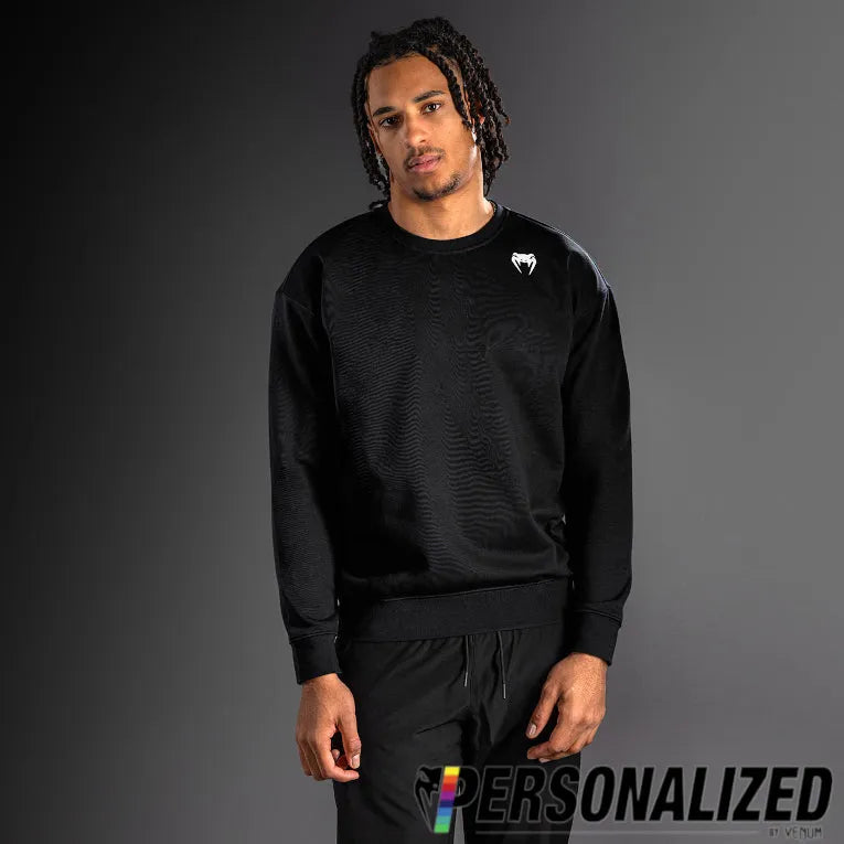 Venum Lineup Personalized Fleece Crew - Black/White