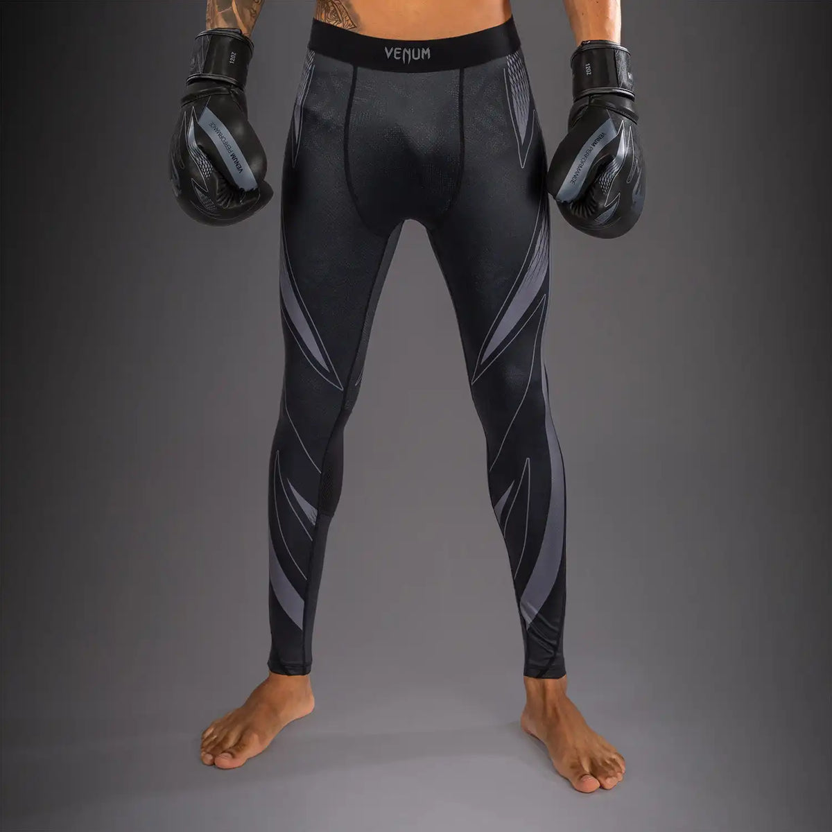 Venum Amazonia Reborn Spats - Black/Grey