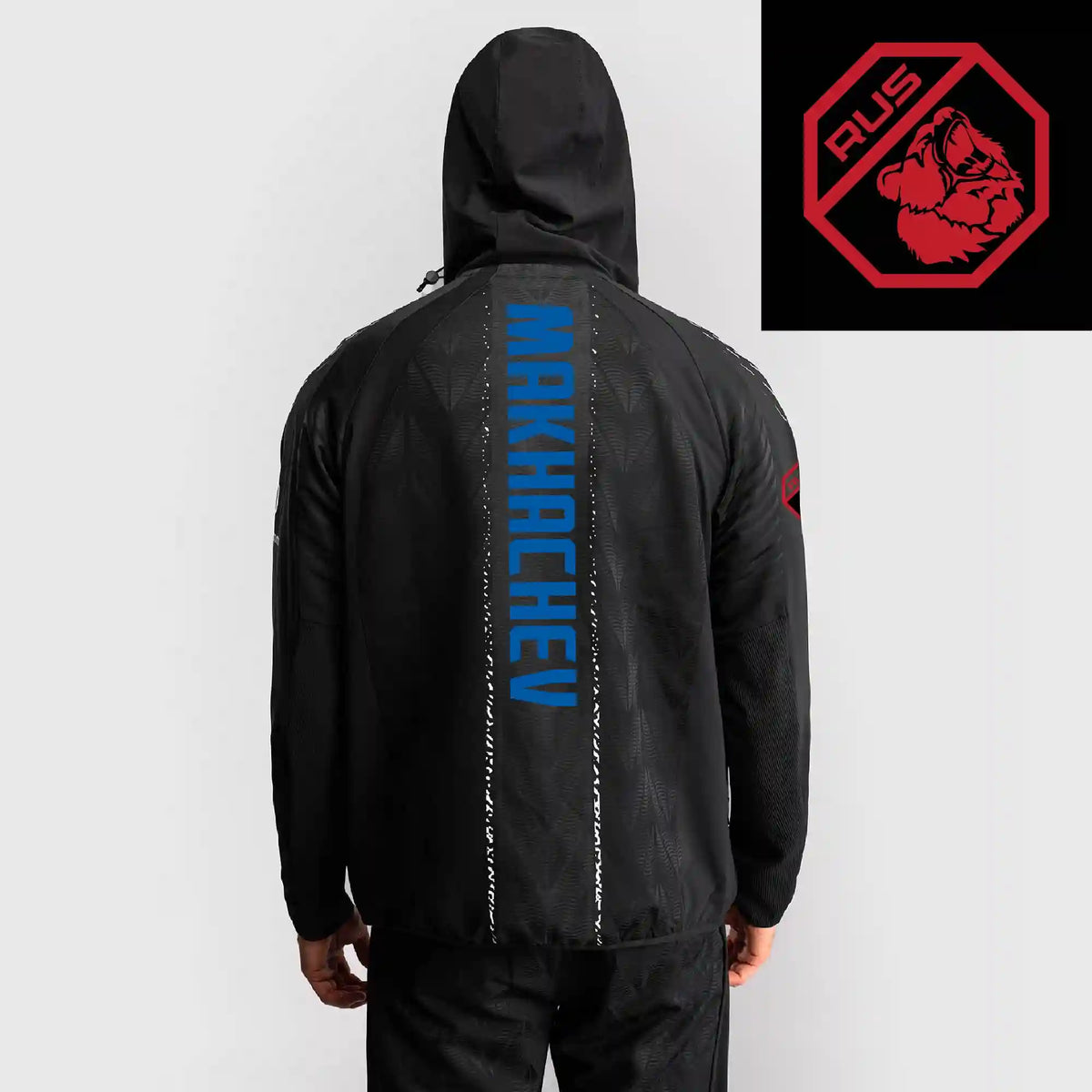 Men's UFC Zenith by Venum Black Authentic Fight Night Walkout Hoodie personalized Makhachev