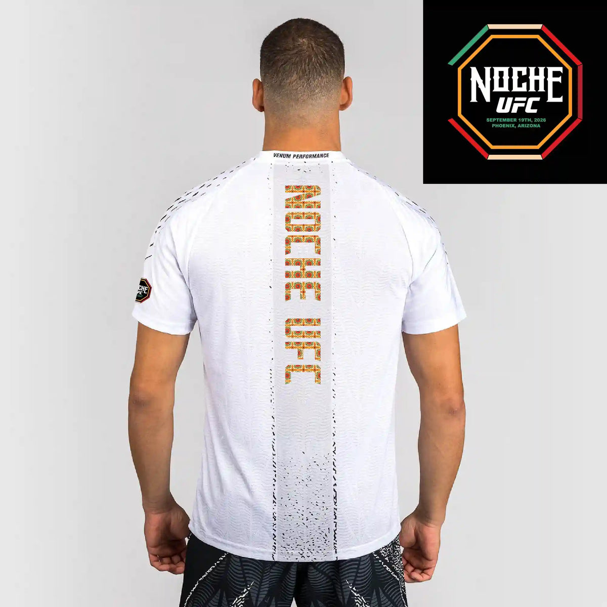 Men's UFC Zenith by Venum White Authentic Noche UFC Fight Night Walkout Jersey - Noche UFC