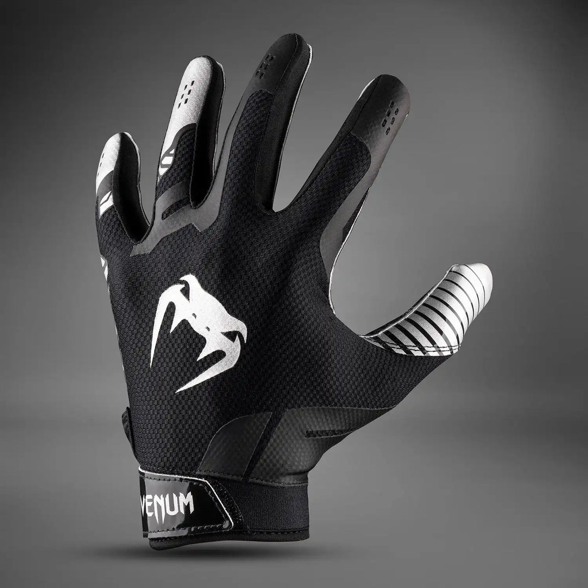 Venum Elite Personalized Football Gloves - Black/Silver