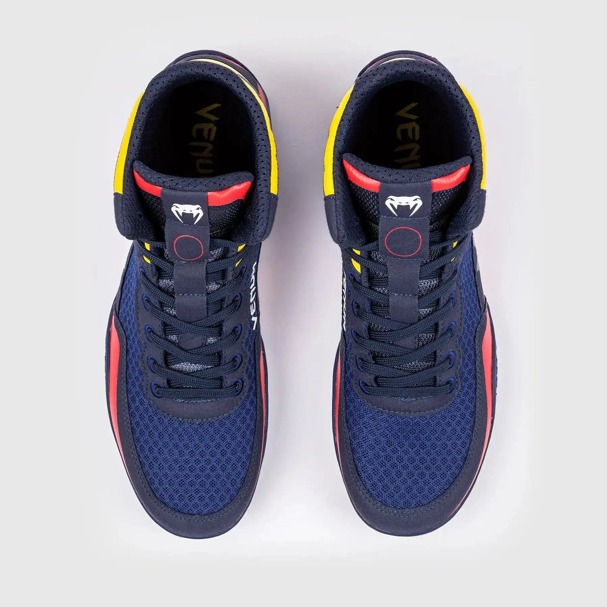 Venum Elite Wrestling Shoes - Blue/Yellow