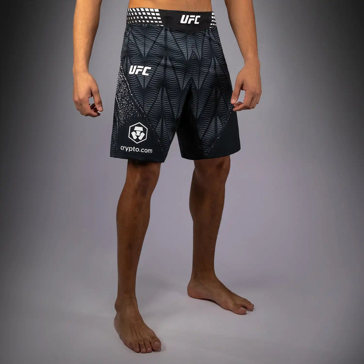 Men's UFC Zenith by Venum Black Authentic Fight Night Long Fit Fight Short