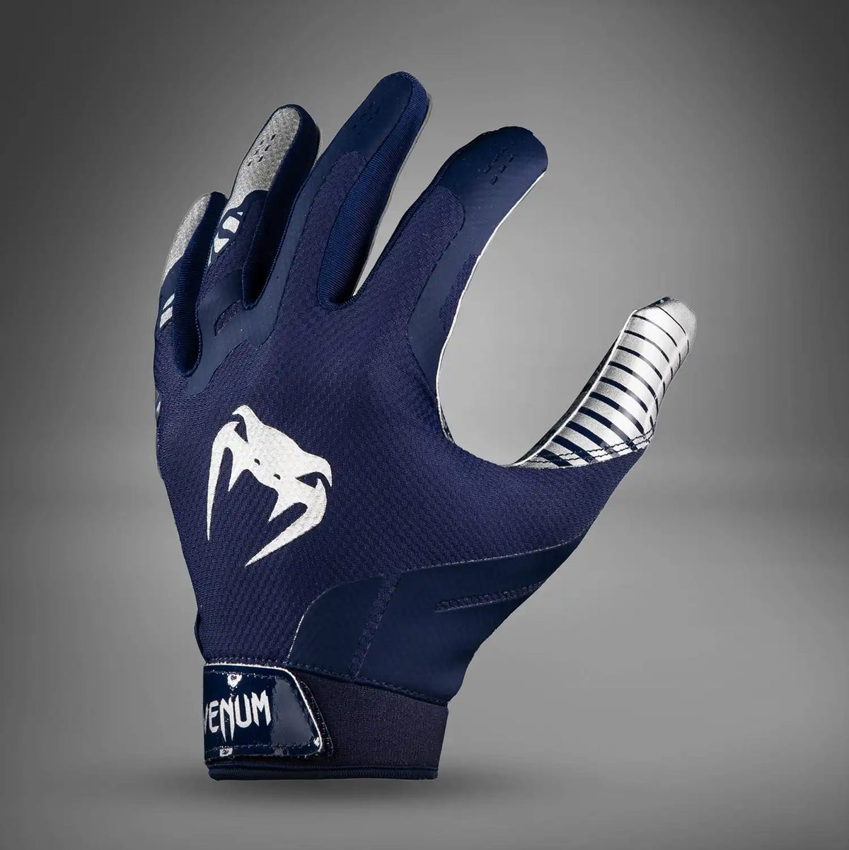 Venum Elite Personalized Football Gloves - Navy/Silver
