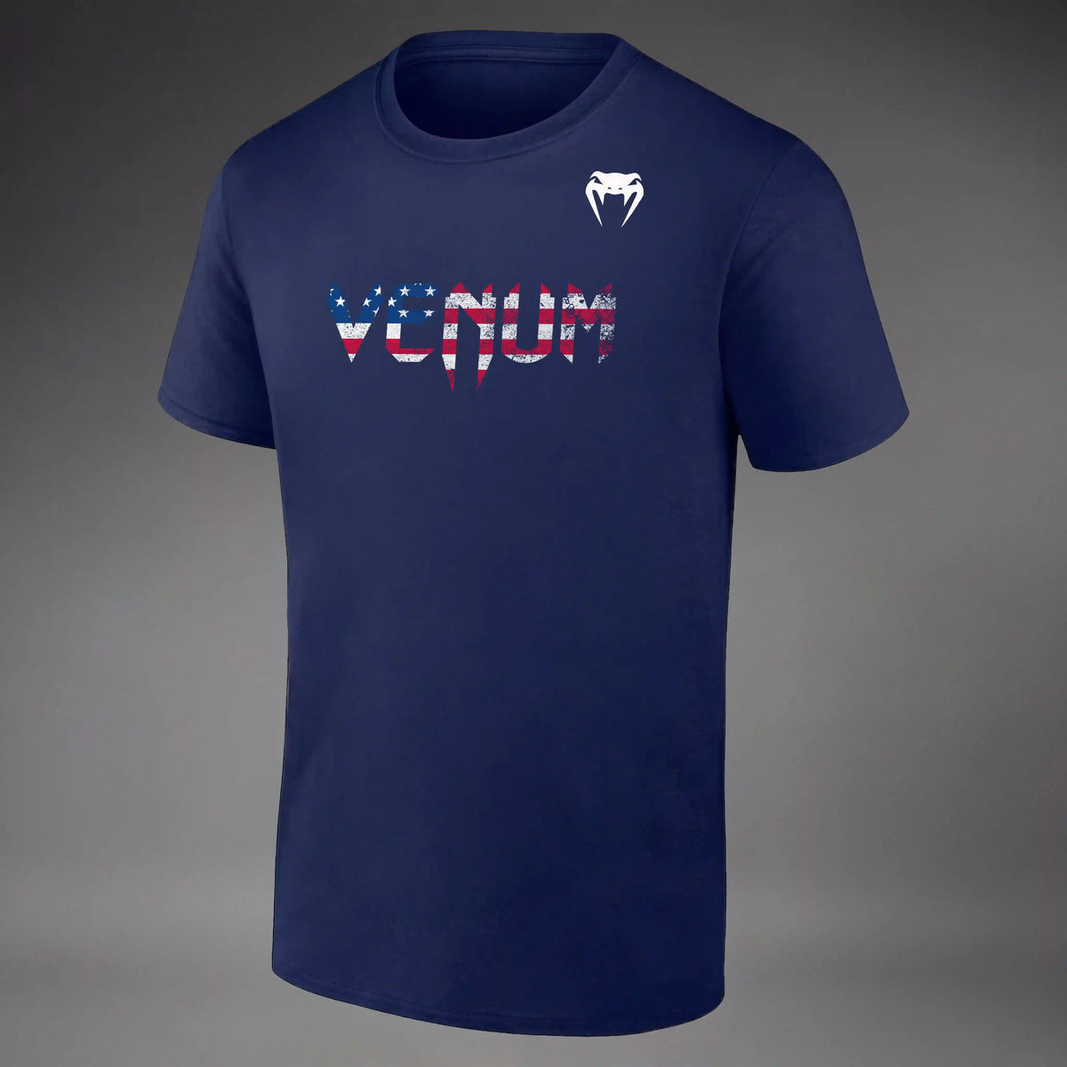 Venum Classic USA Short Sleeve T-Shirt - Navy Blue/White