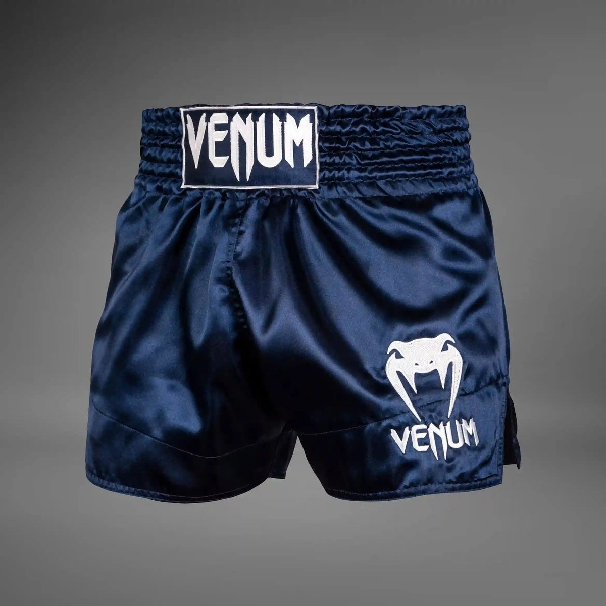 Venum Classic Muay Thai Short - Navy blue/white