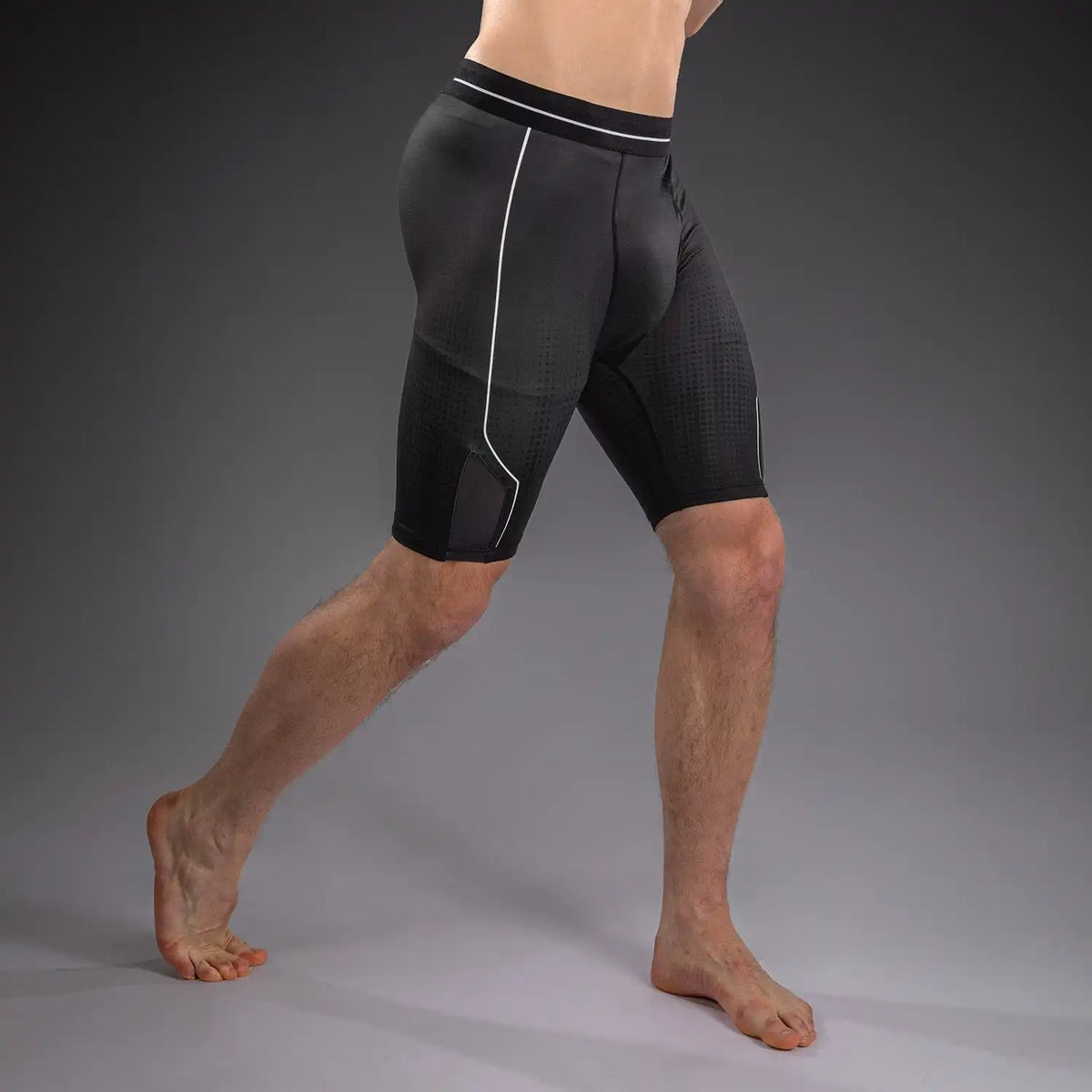 Venum Stealth Vale Tudo Shorts - Black/White